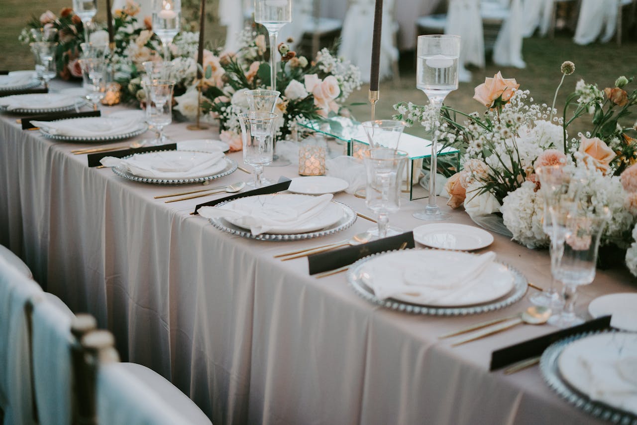 Setting the table before the big day