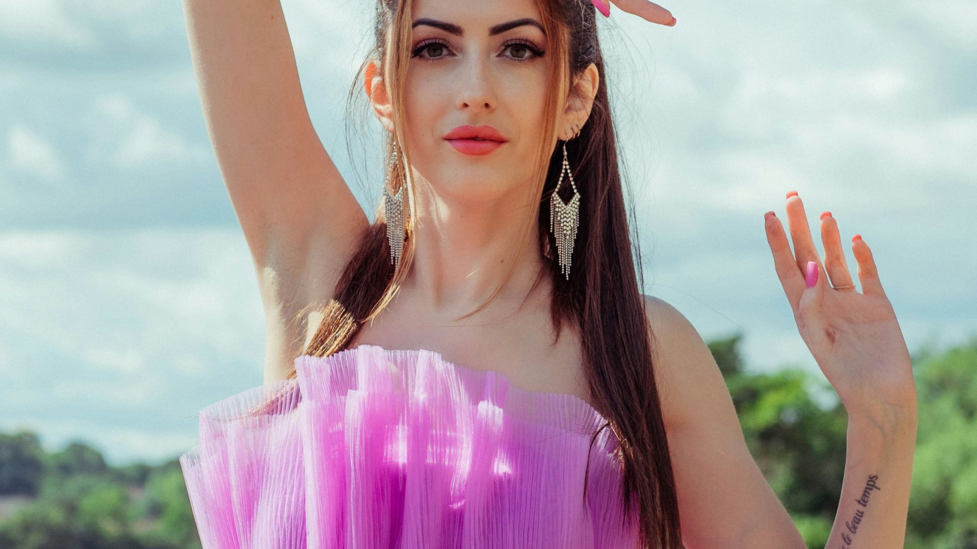 5. Couche avec des lavandes pastel