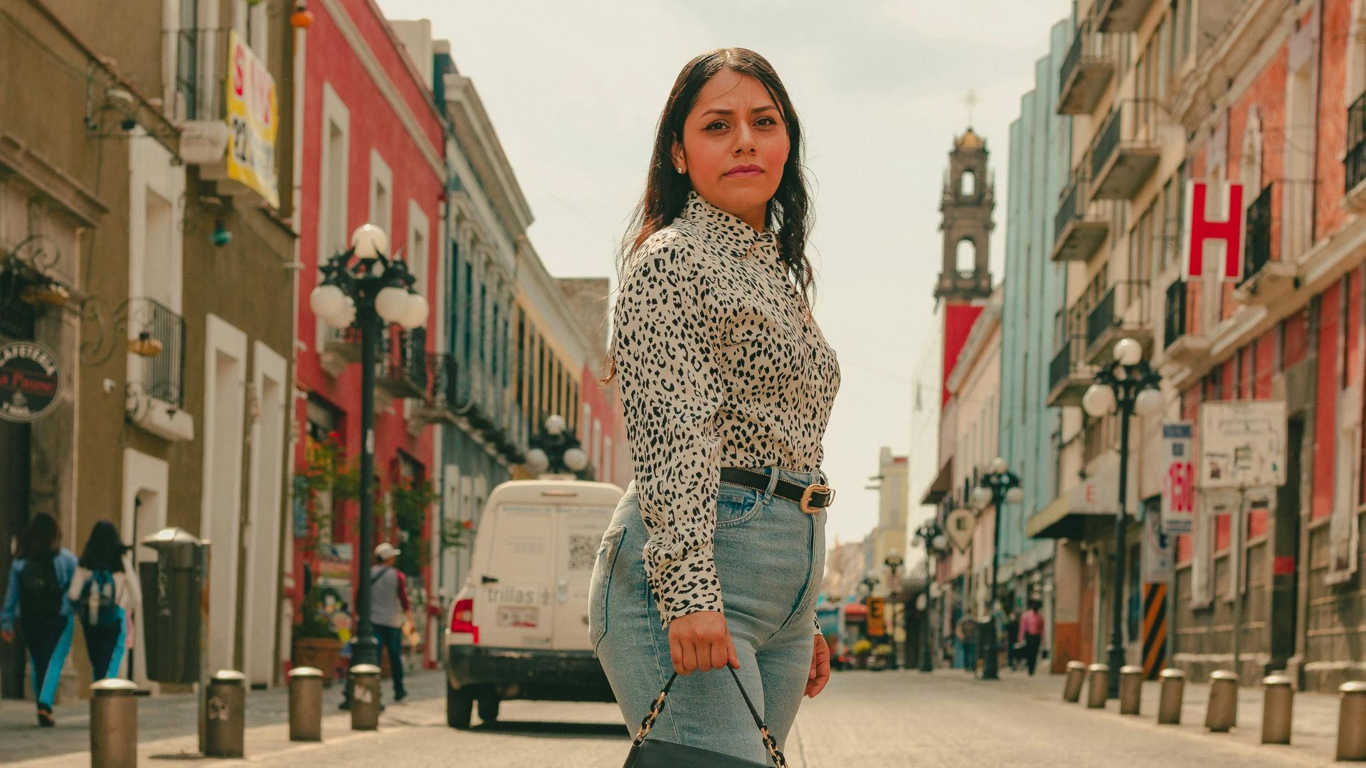 7. Jeans à taille haute