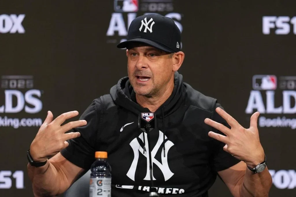 The Yankees are not far behind the Blue Jays, according to Aaron Boone