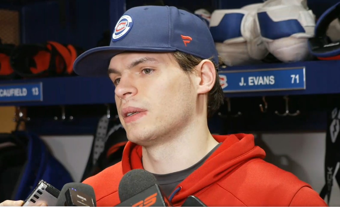 Injury: Jake Evans will see a doctor in Philadelphia, according to Luc Gélinas