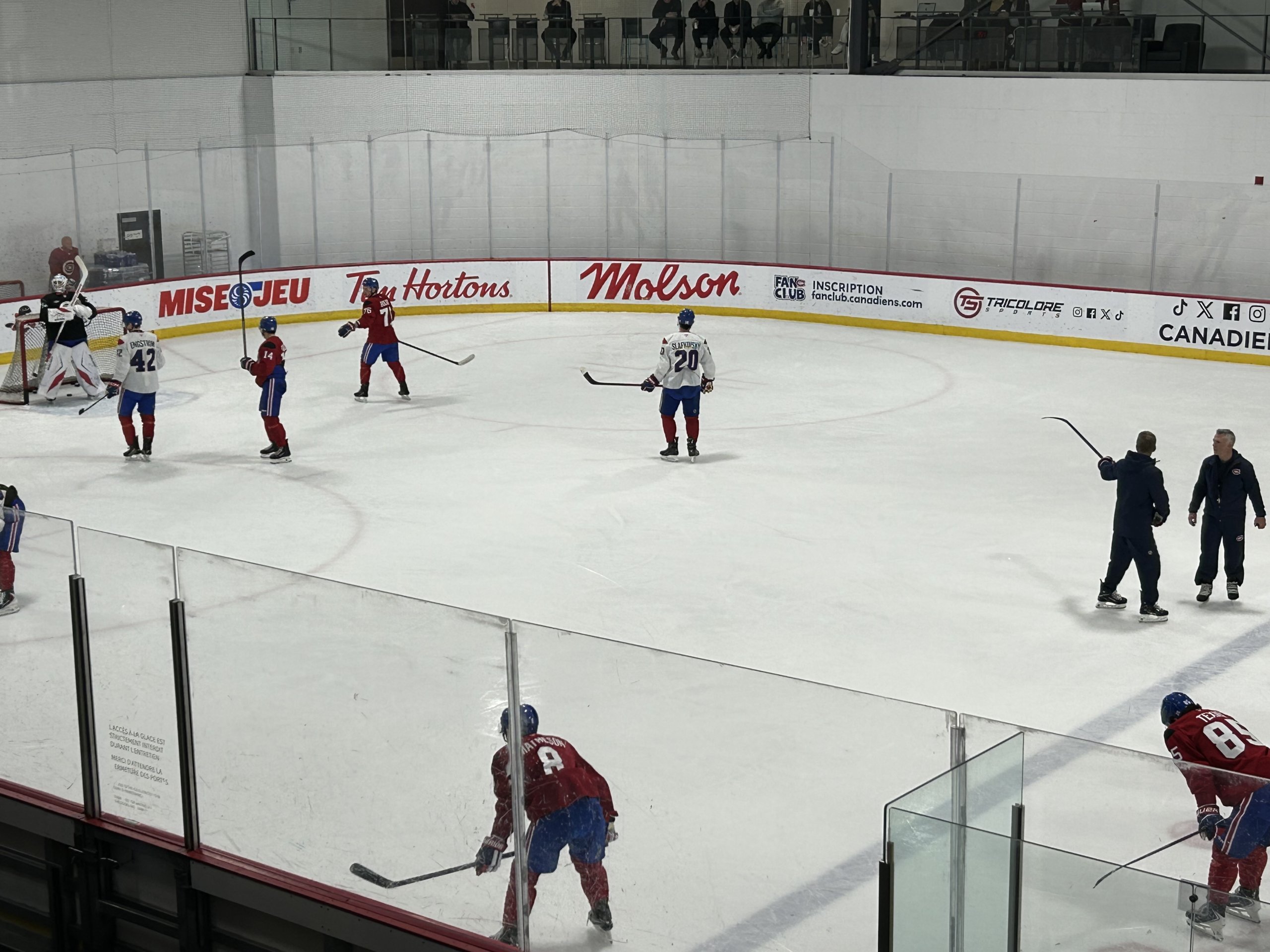 Juraj Slafkovsky lost his spot on the first line