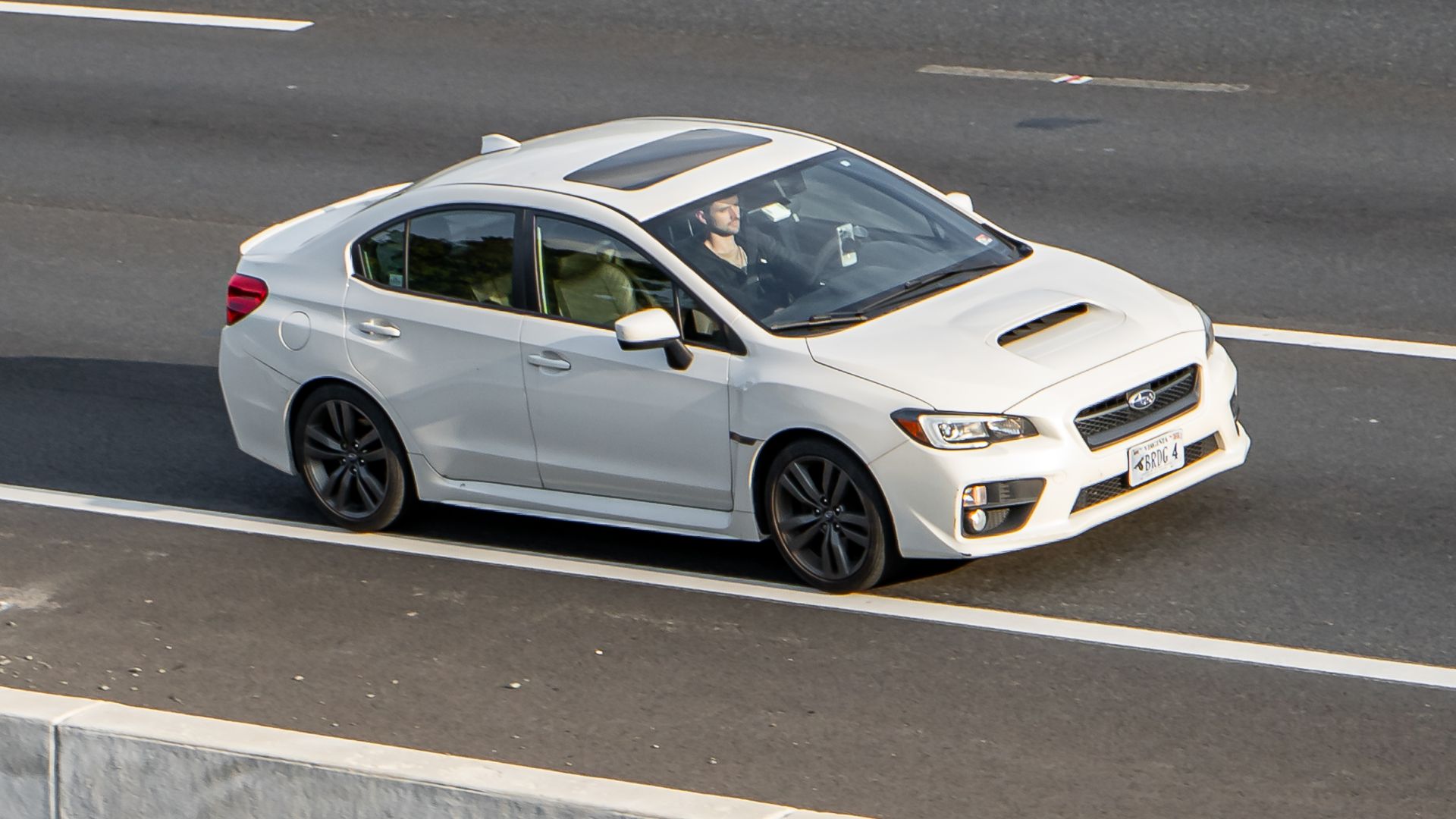 15. La Subaru WRX qui a été frappée directement par la foudre