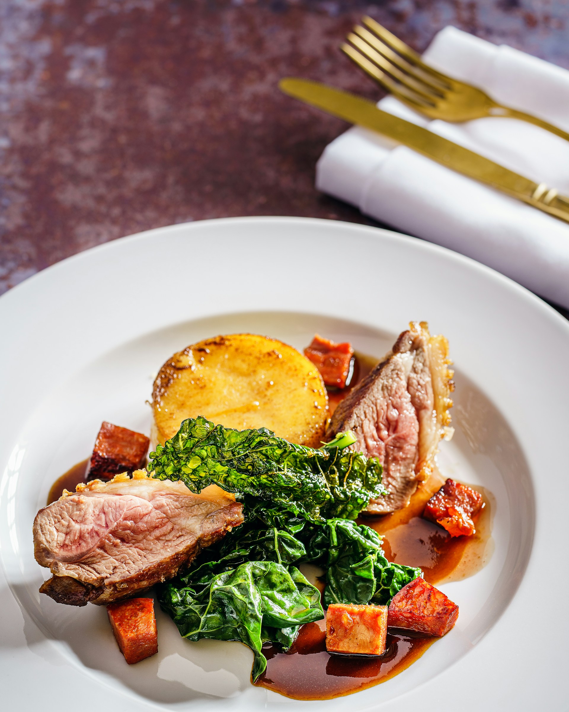 6. Duck breast with orange sauce
