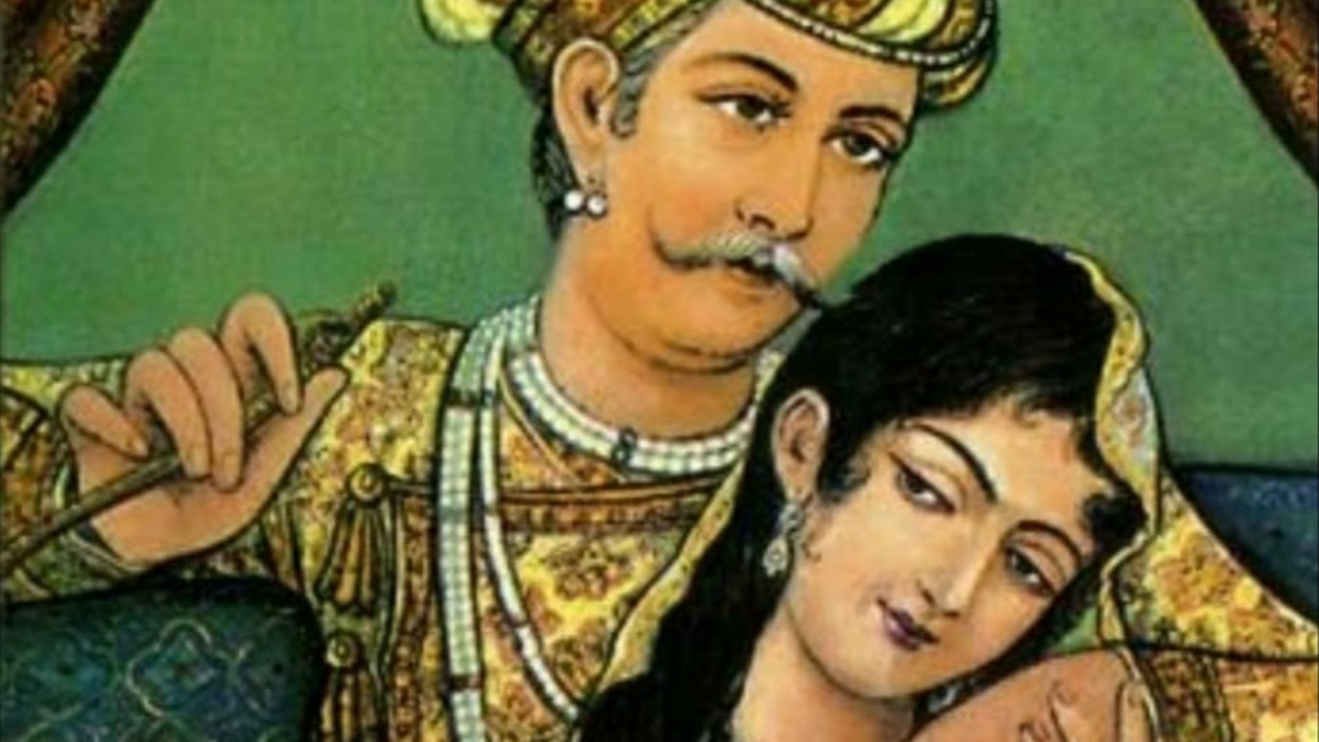 7. L'empereur Akbar et Mariam-uz-Zamani