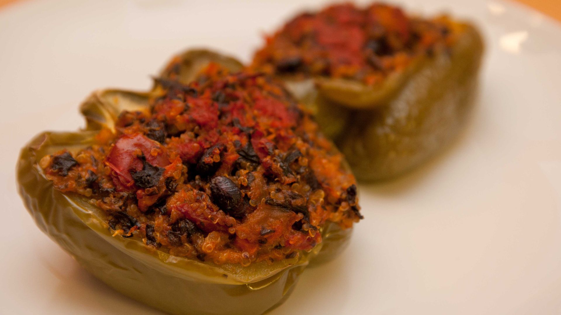 5. Poivrons farcis au quinoa et au cheddar