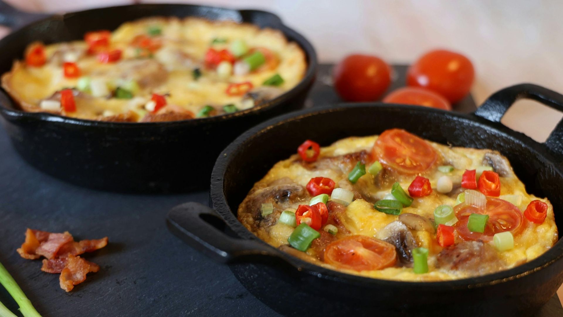 11. Frittata aux champignons et au fromage suisse