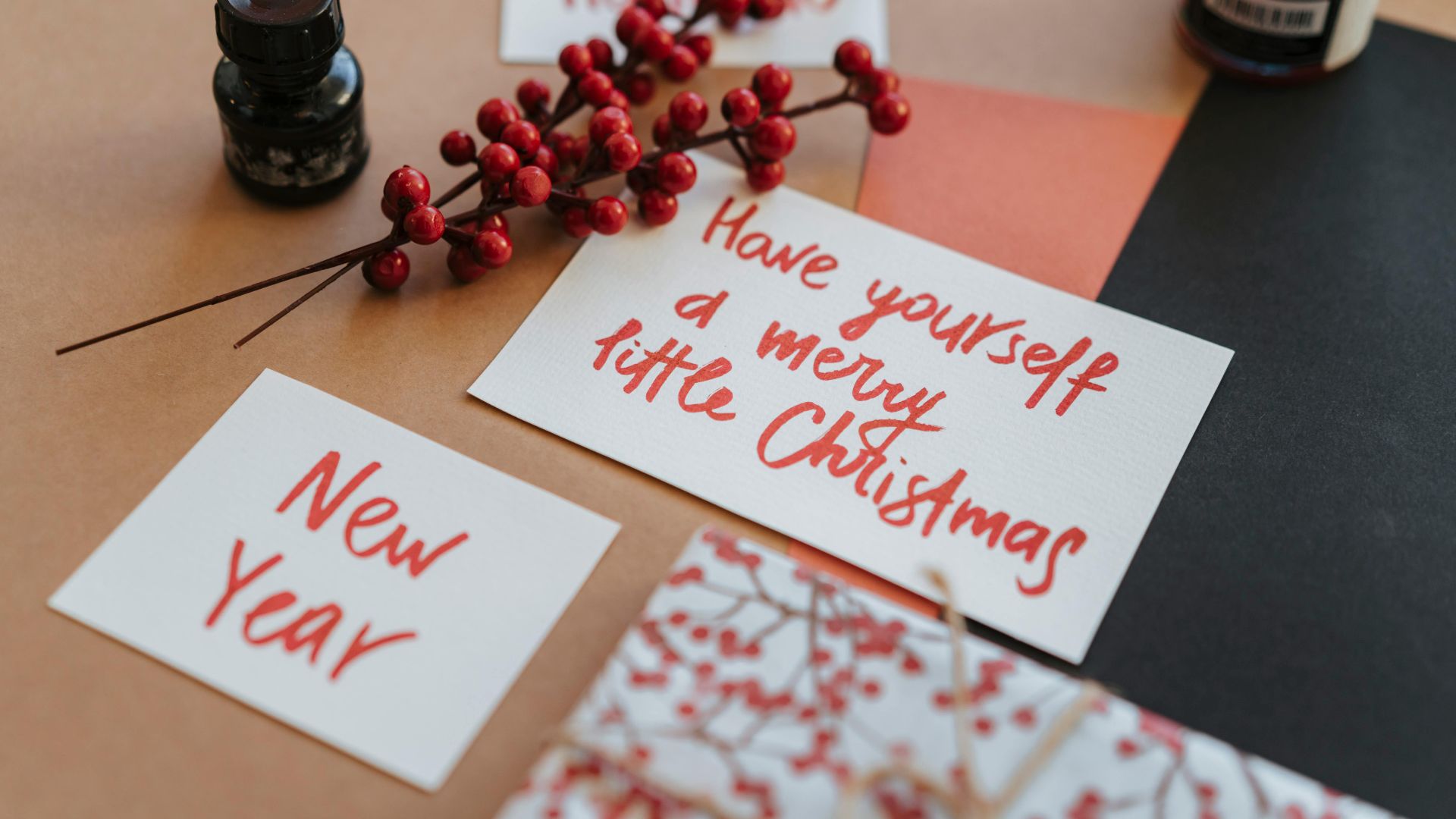 7. Cartes de Noël manuscrites