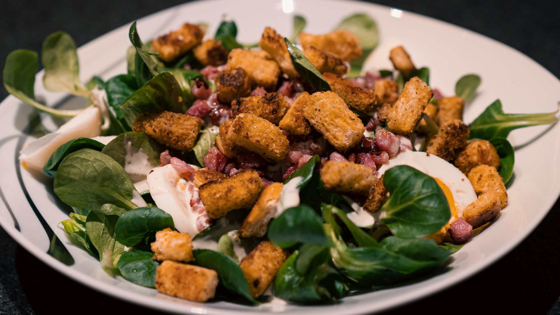 9. Salades au bacon