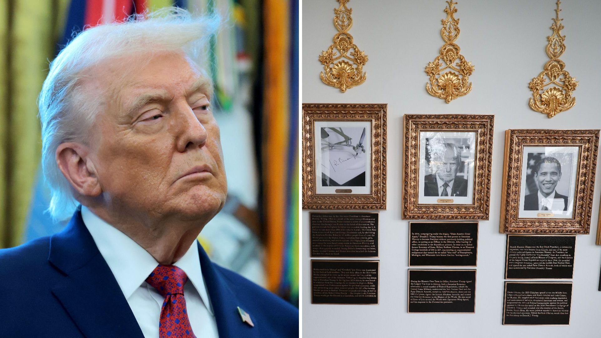 Trump insulte les anciens présidents avec de nouvelles plaques dérangeantes
