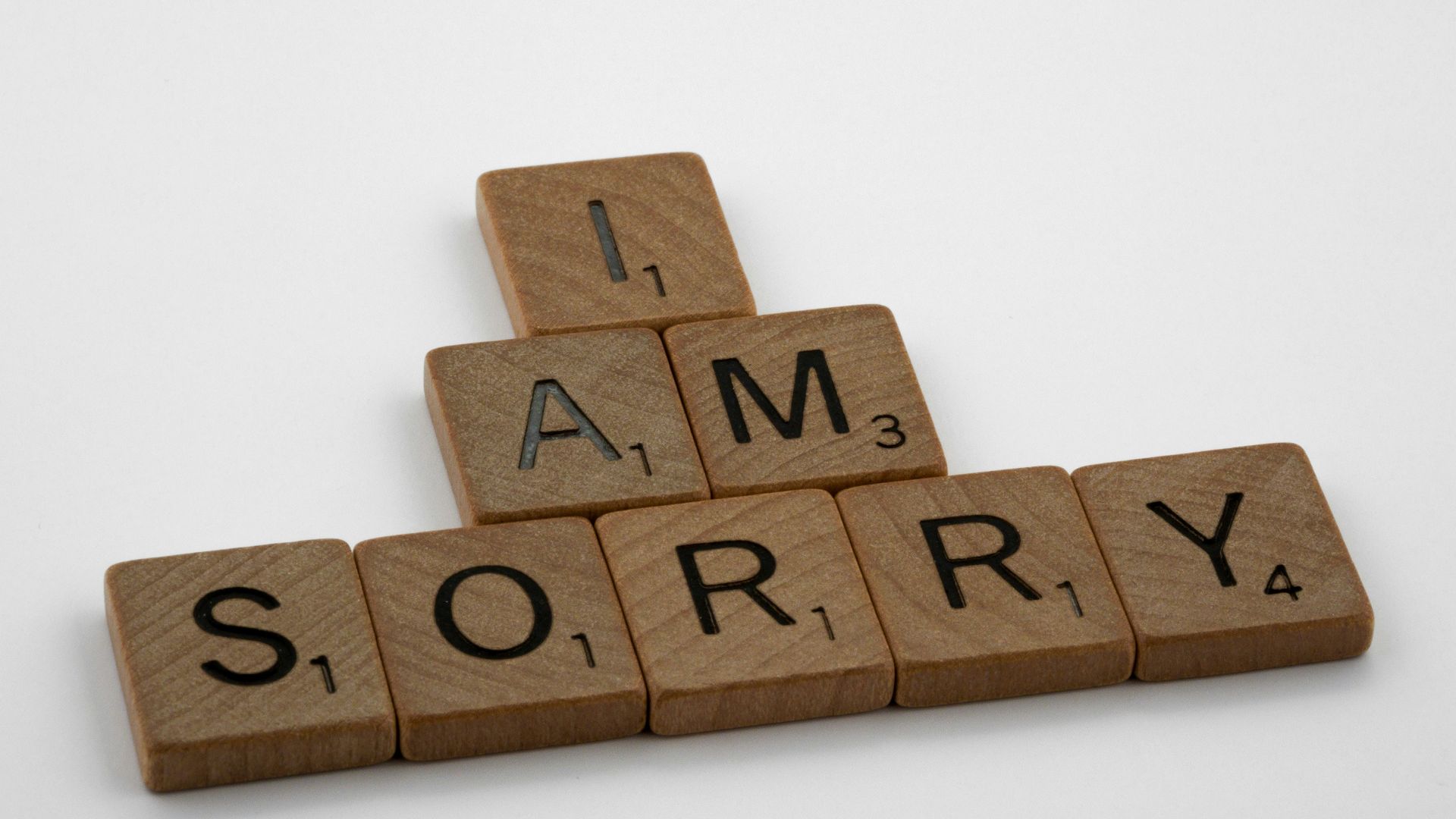 6. Les excuses doivent s'accompagner d'actes