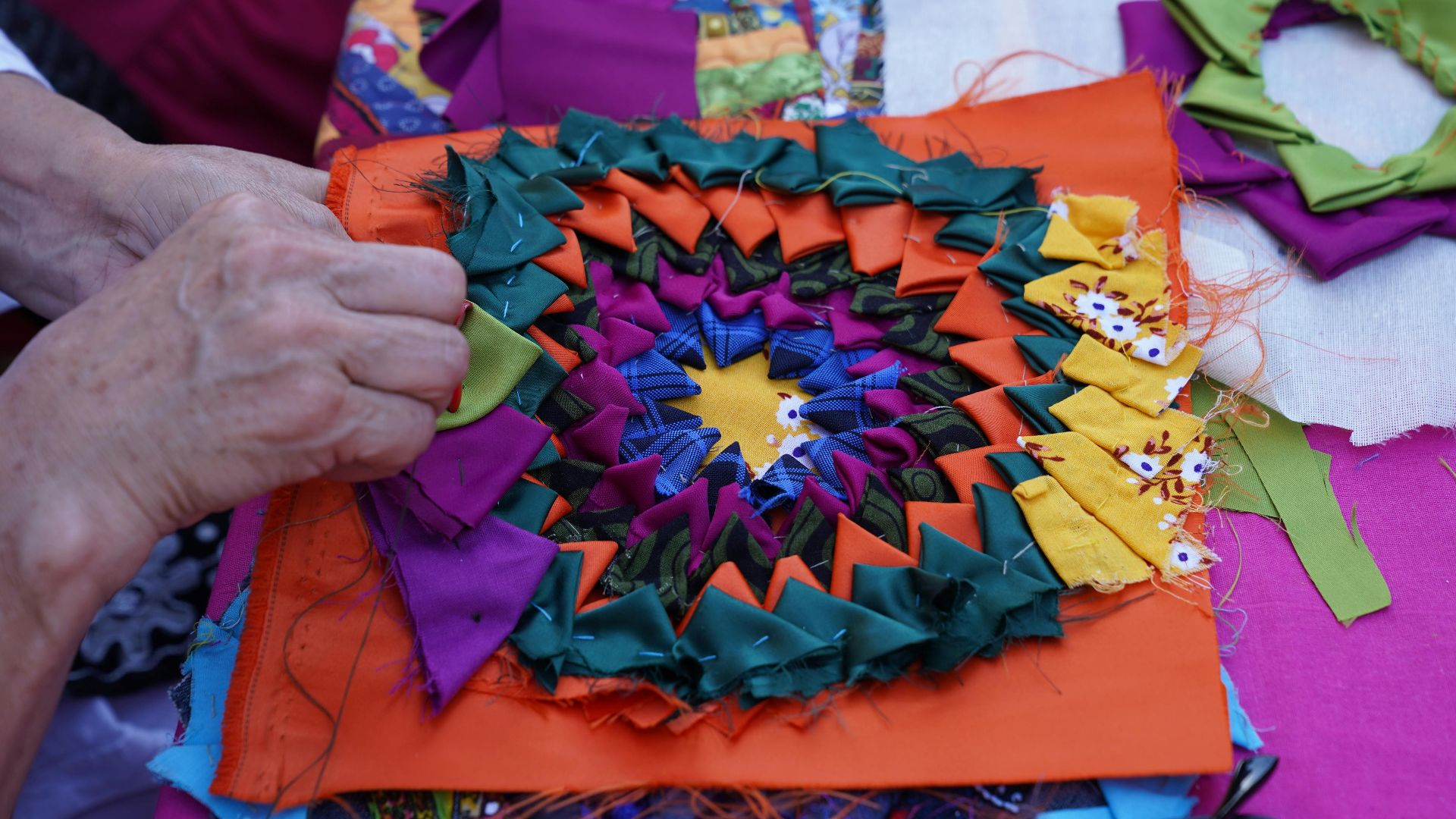 1. Quilting Couvertures en patchwork complexes