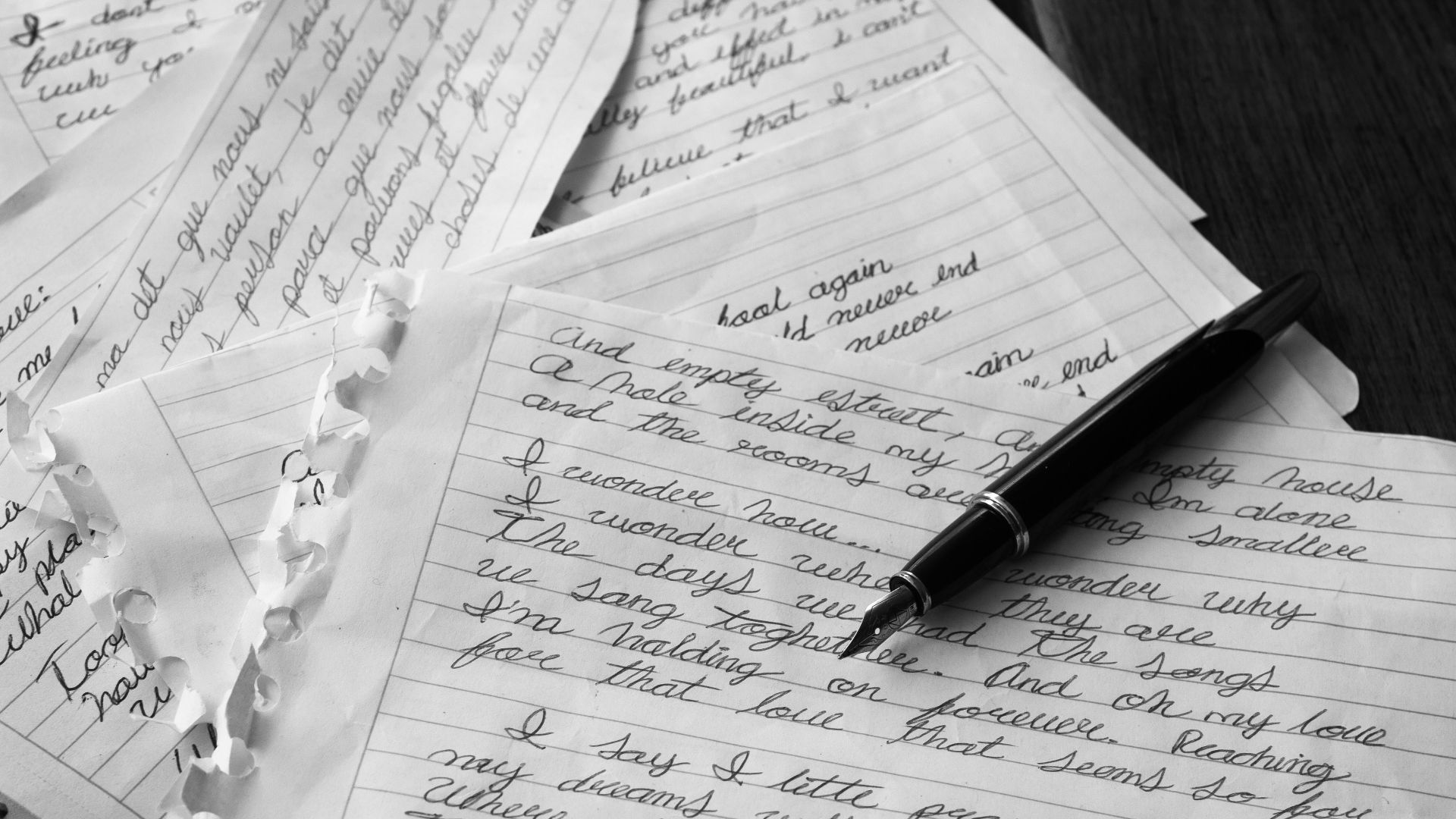 1. Lettres d'amour manuscrites