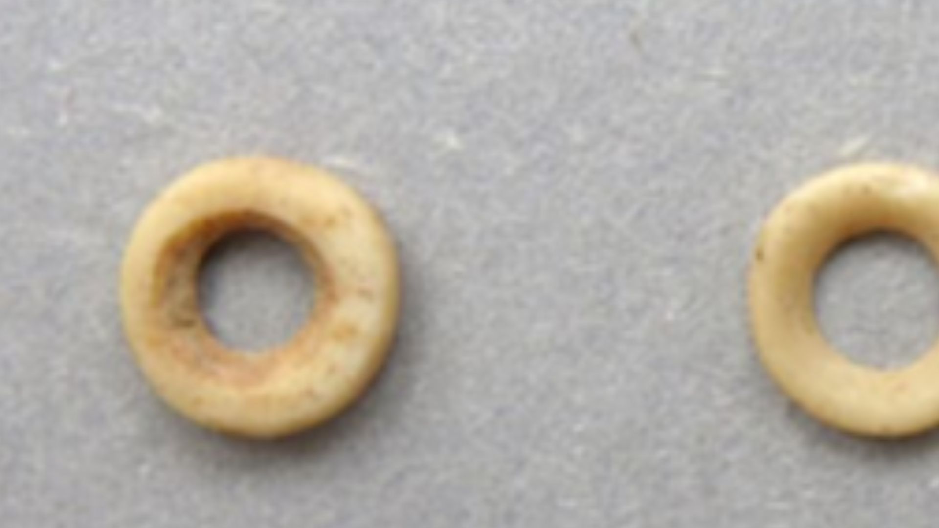 9. Perles en coquille d'autruche de la grotte de Porc-Epic