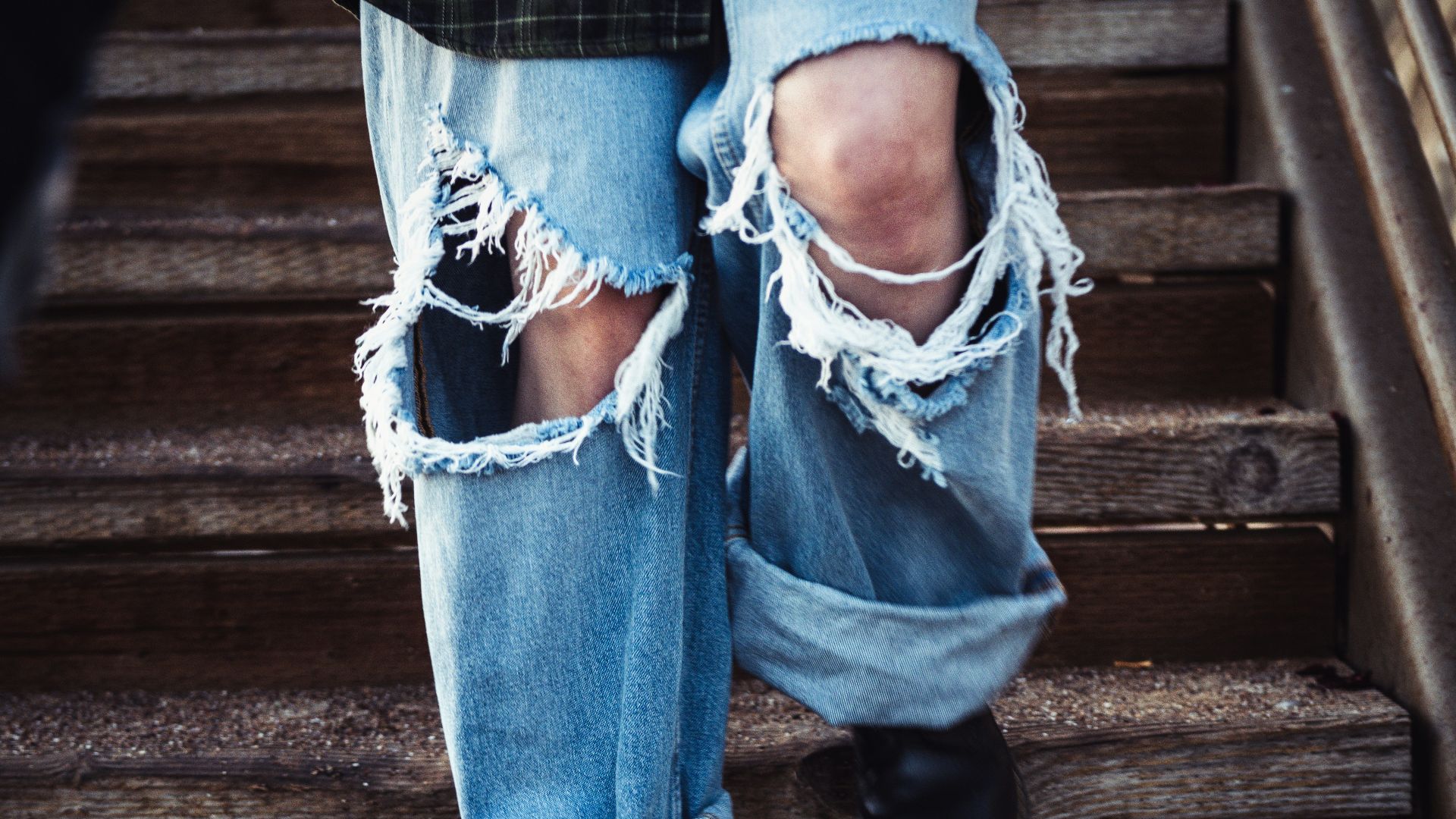 9. Les jeans super déchirés