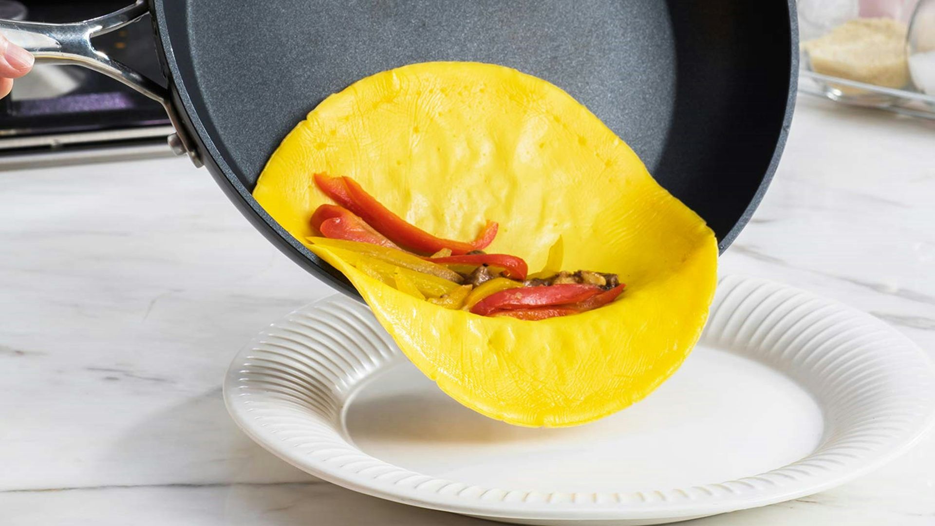 12. Omelette roulée aux légumes