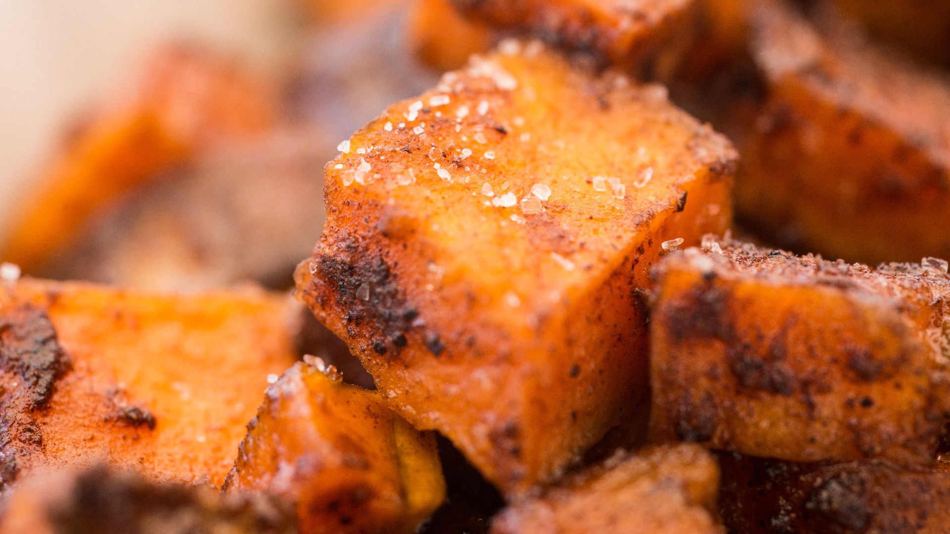 1. Cubes de patates douces rôties