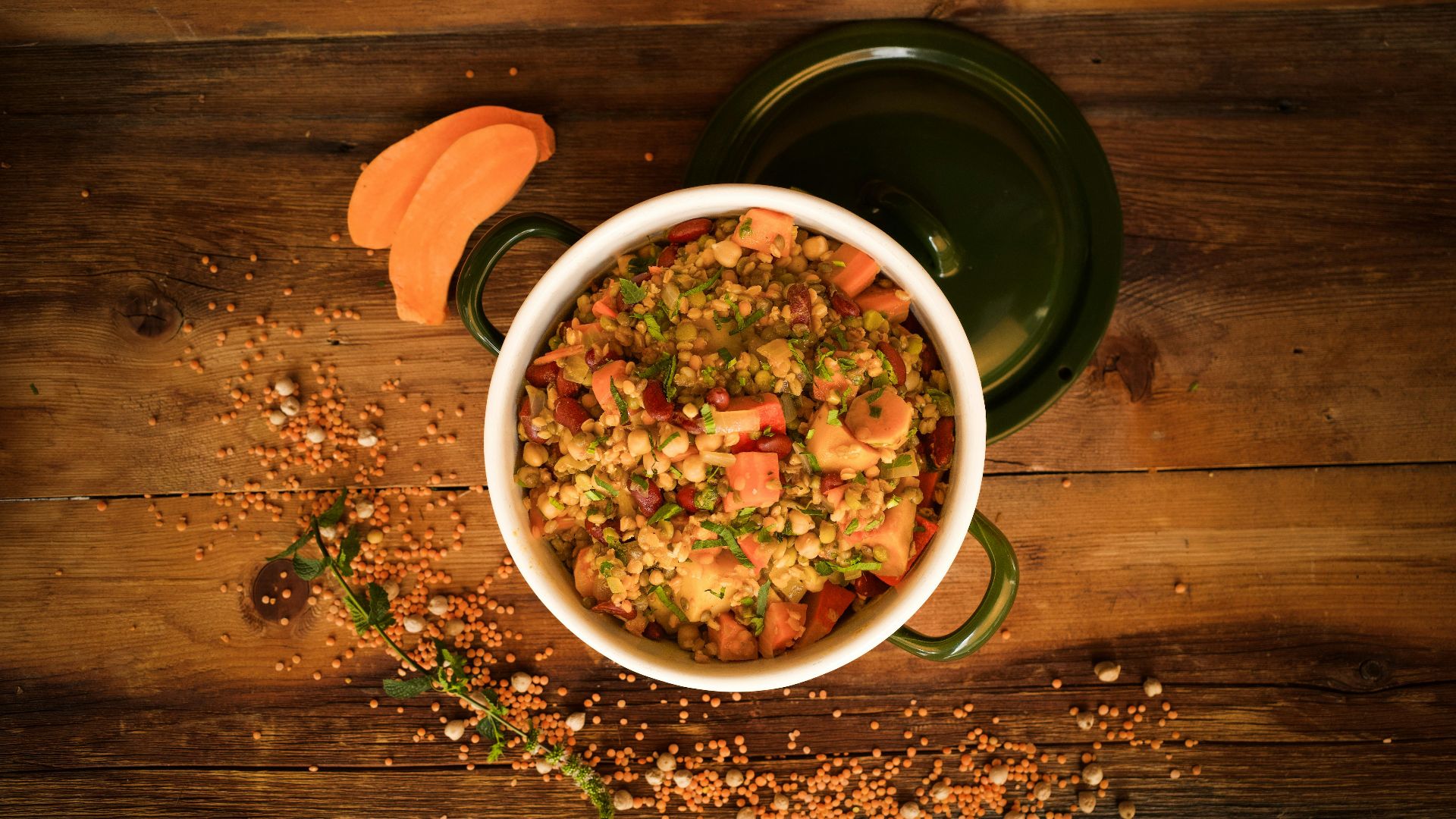 11. Curry de patates douces et lentilles