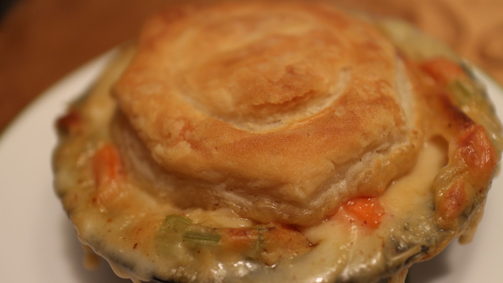 14. Tourte au poulet avec une croûte plus légère
