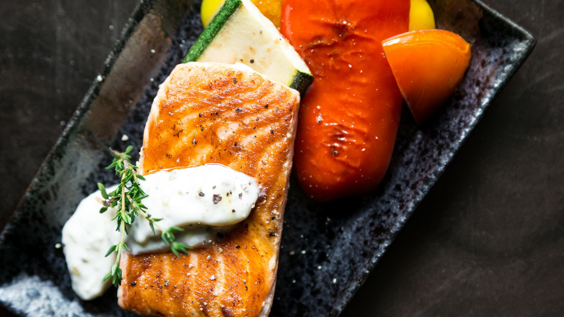 6. Portions de saumon rôti
