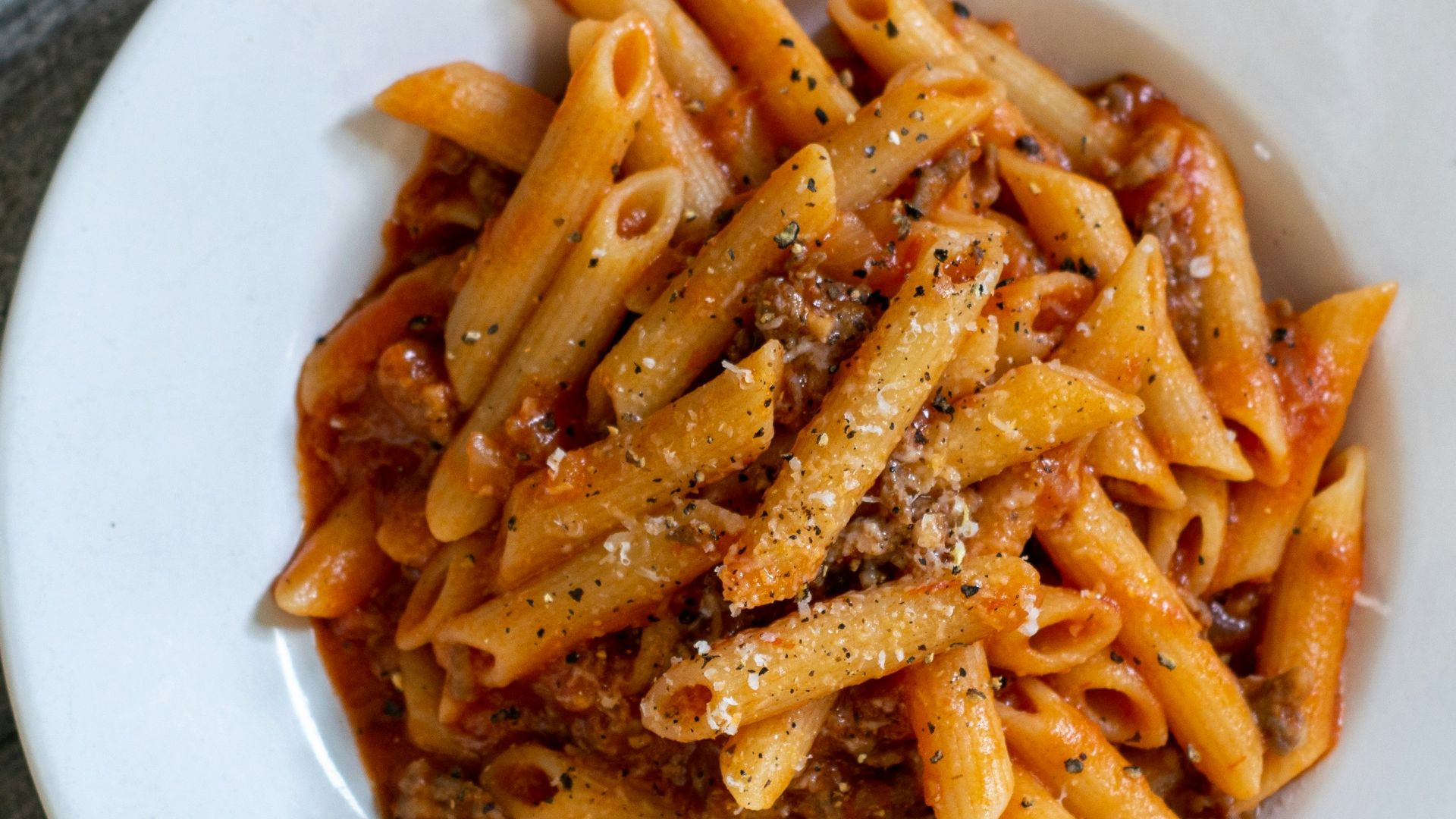 8. Pâtes avec sauce préparée à l'avance
