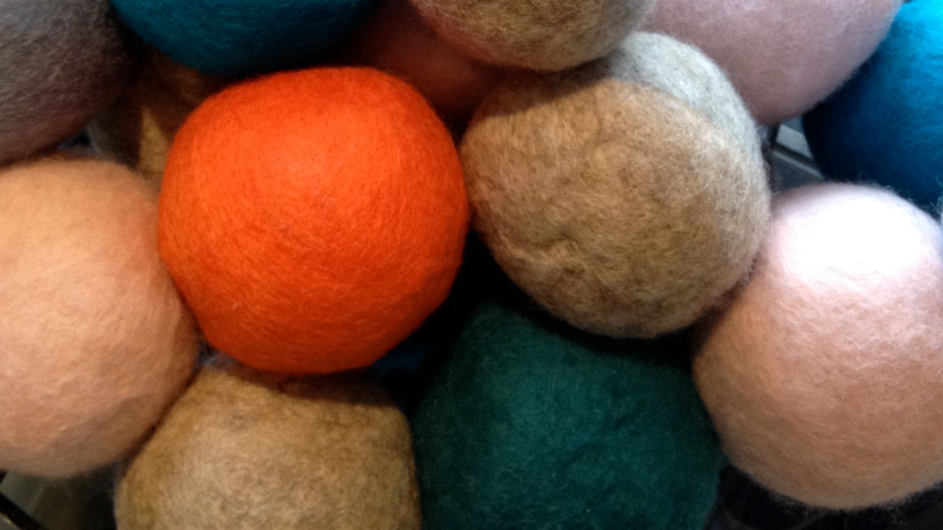 16. Boules de séchage en laine