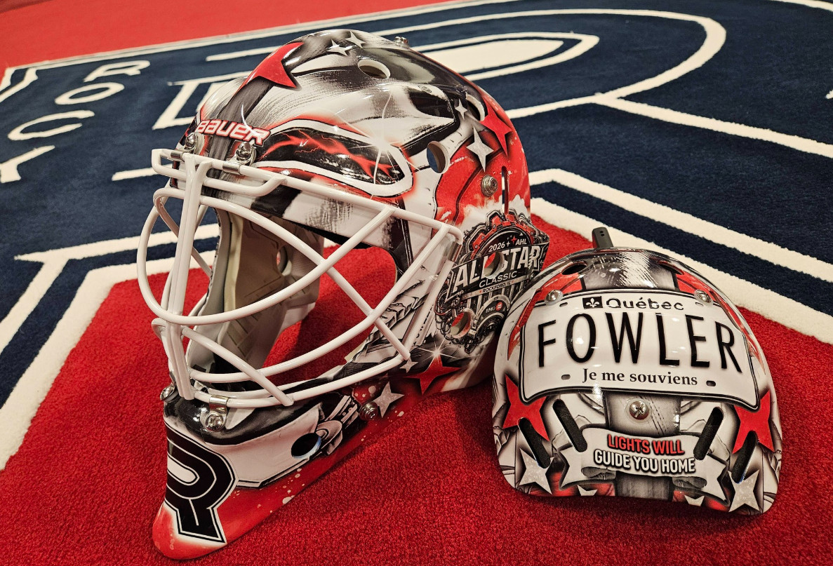 Jacob Fowler honors Quebec and the Canadiens on his All-Star Game mask