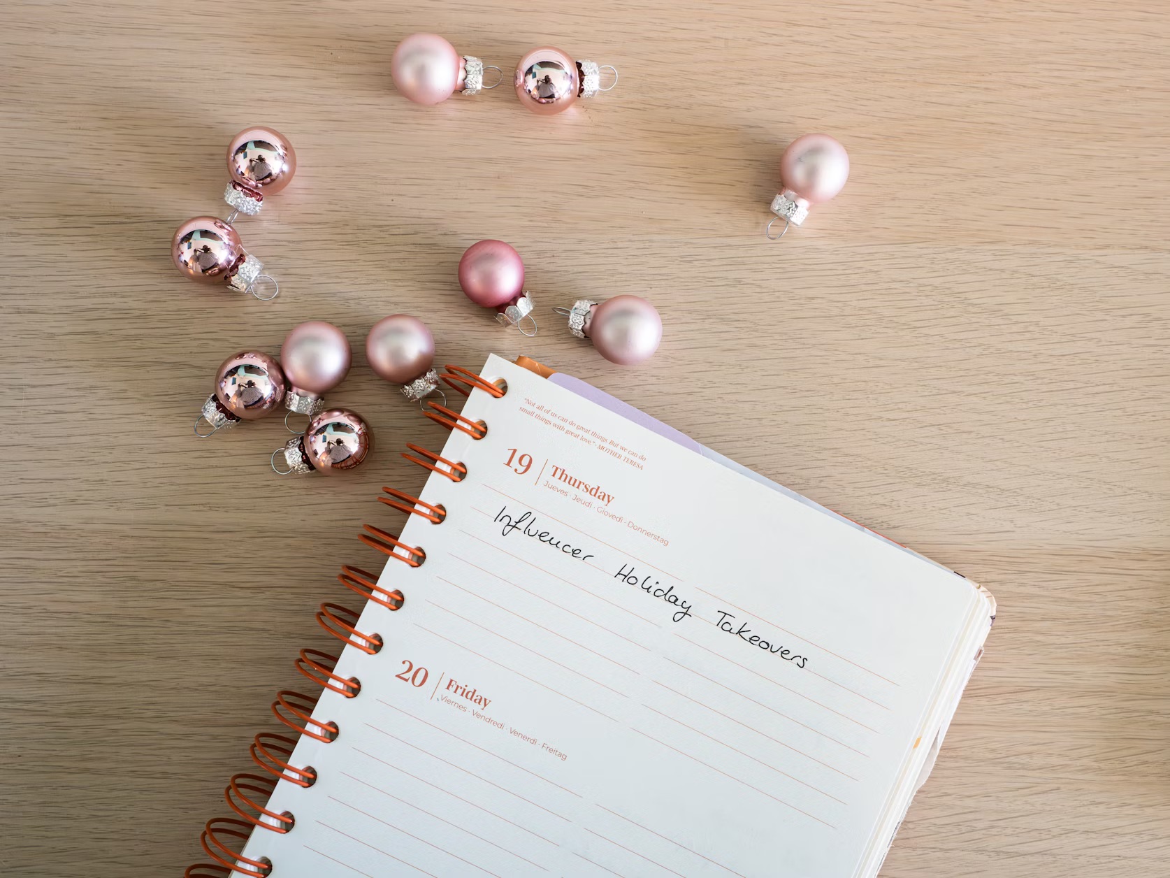 Plan your days