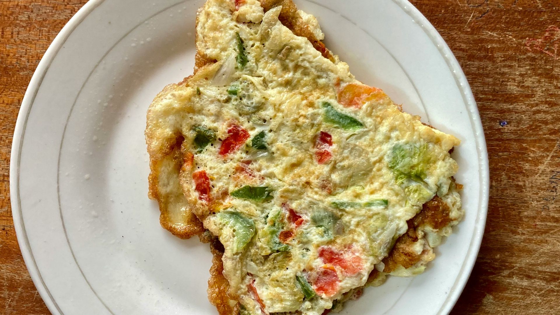 7. Omelette aux épinards et aux champignons