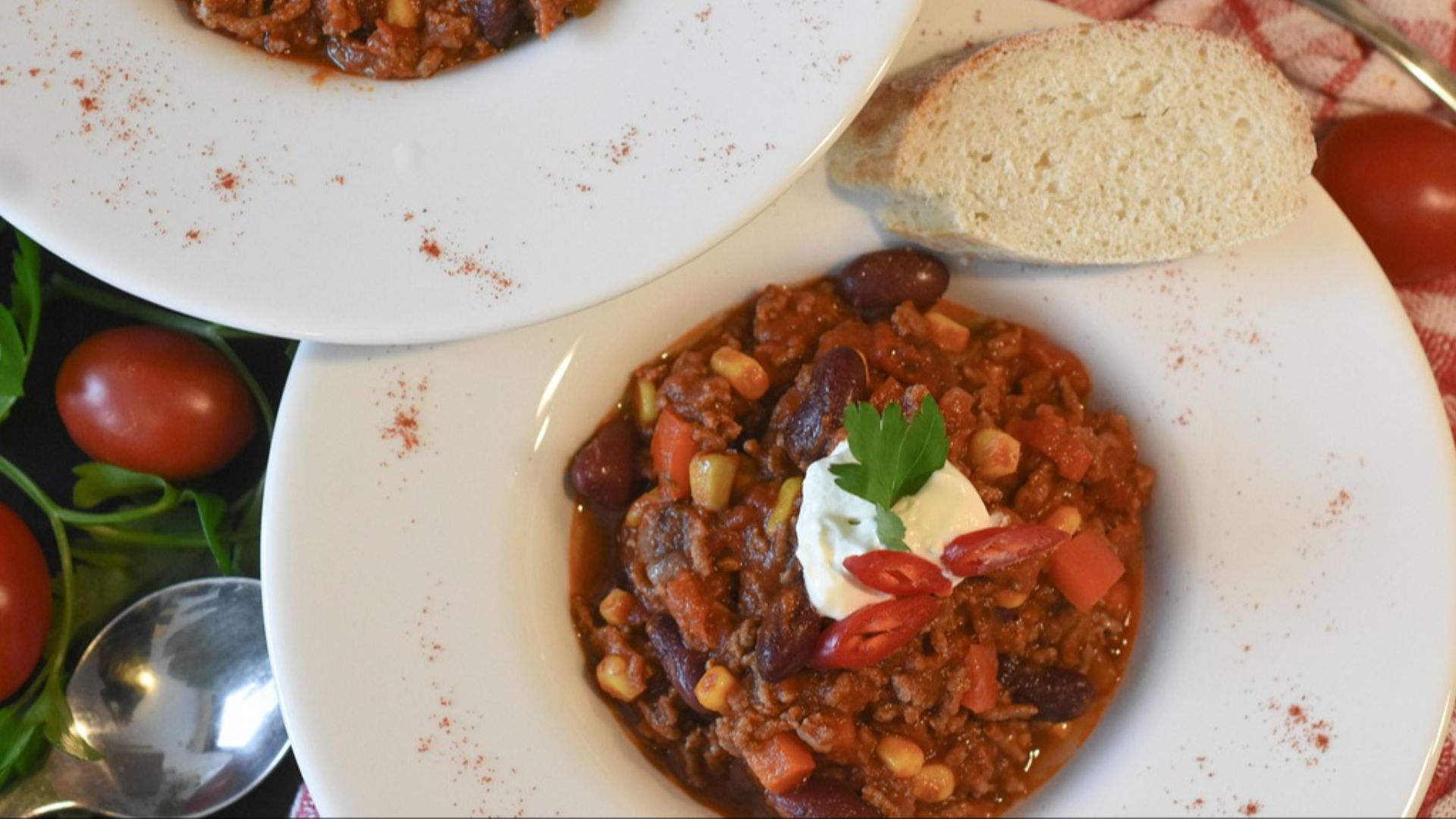 12. Chili aux légumes et aux haricots