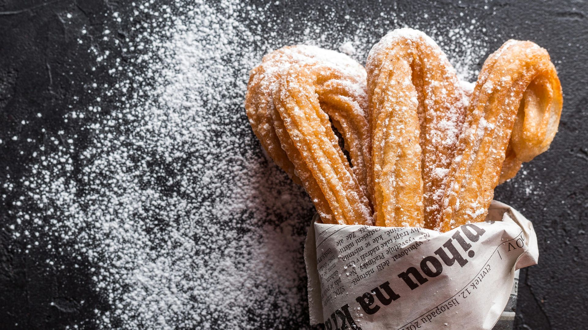 3. Avoine préparée la veille avec churros et garniture au sucre à la cannelle