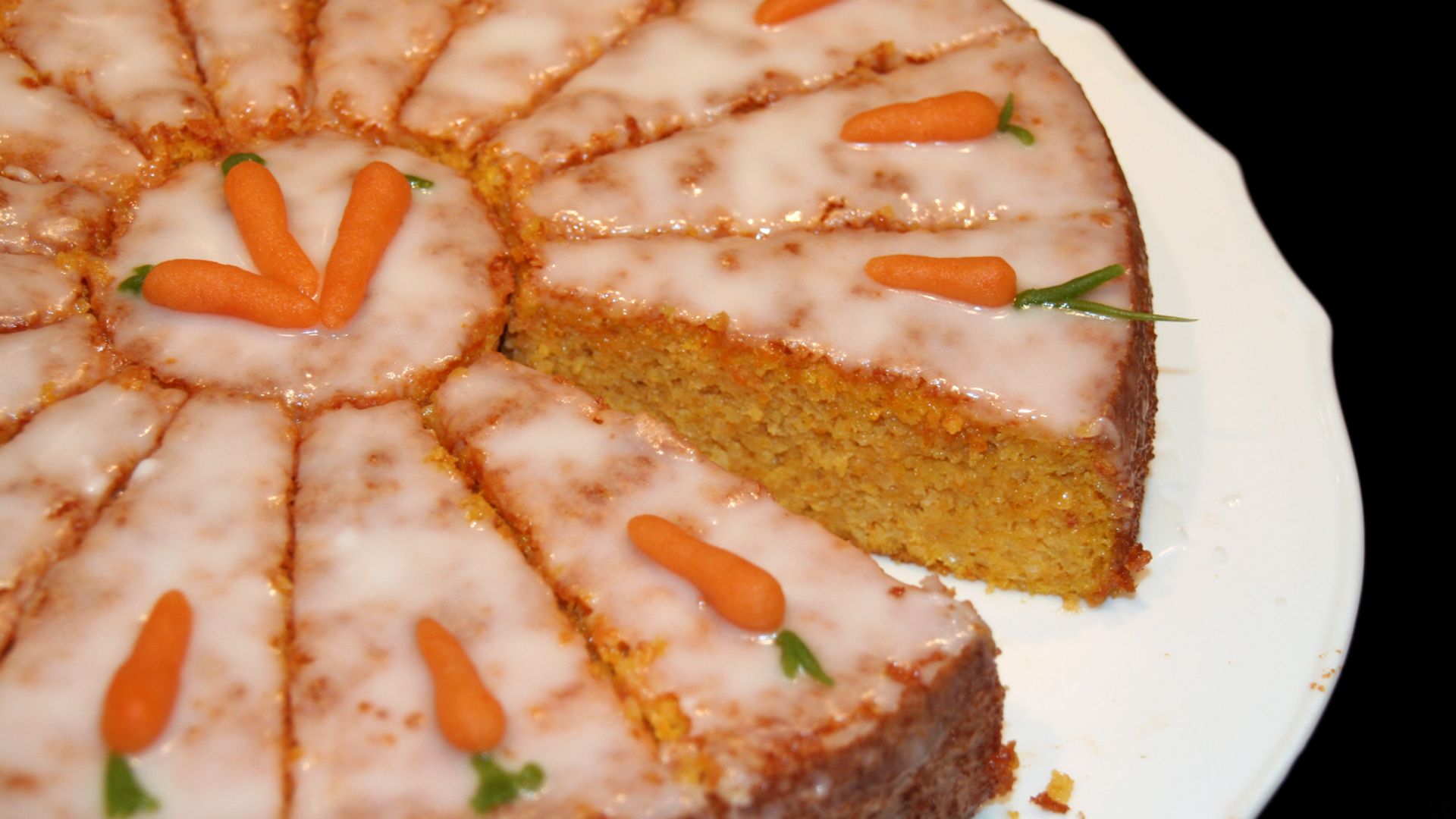 4. Avoine préparée la veille avec glaçage au fromage frais et gâteau à la carotte