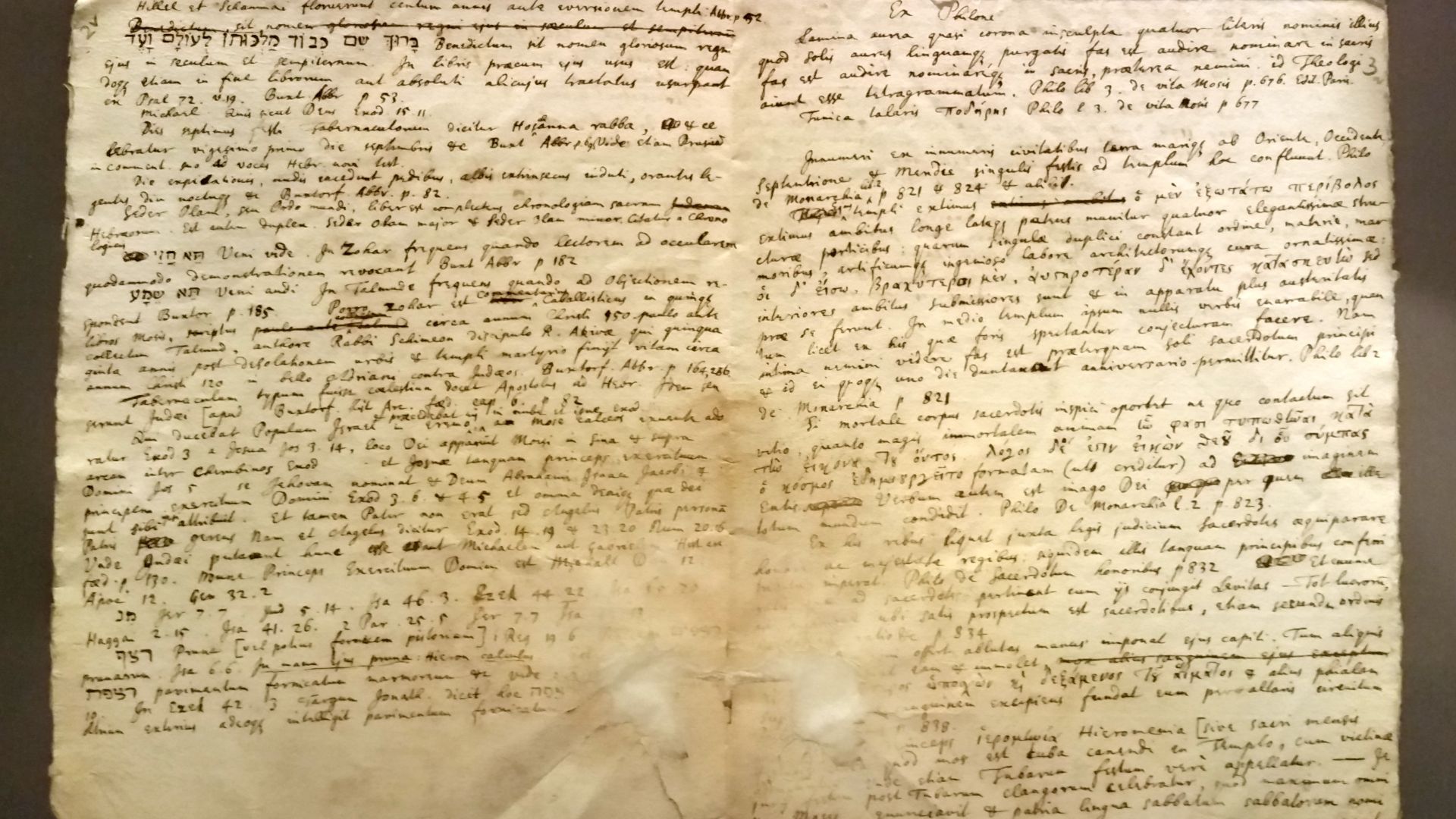 7. Il a écrit en secret des manuscrits hérétiques codés