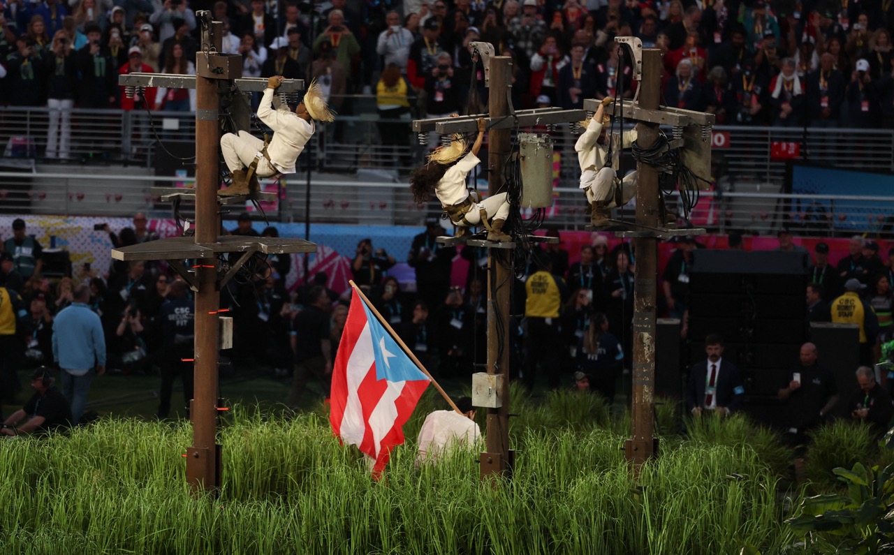 Flags proudly raised