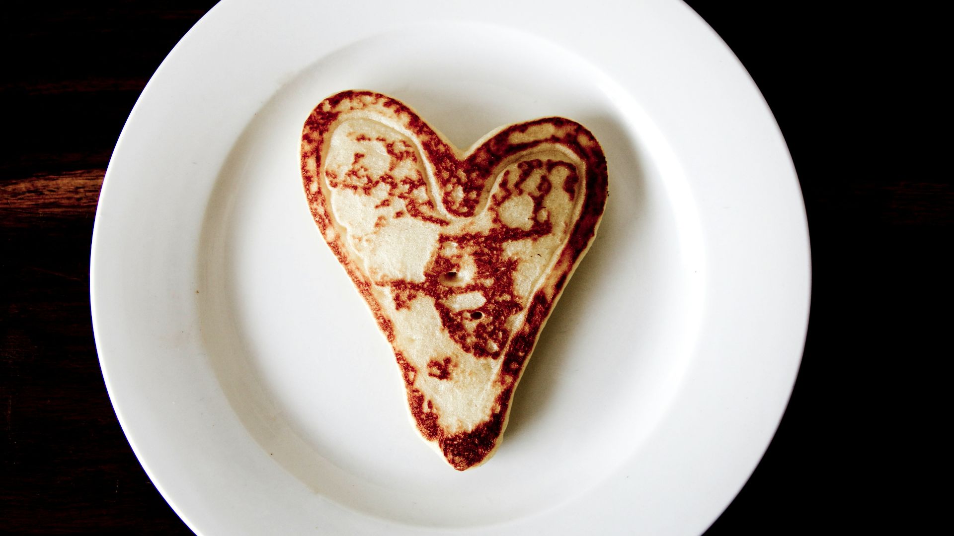 2. Crêpes en forme de cœur avec beurre à la vanille