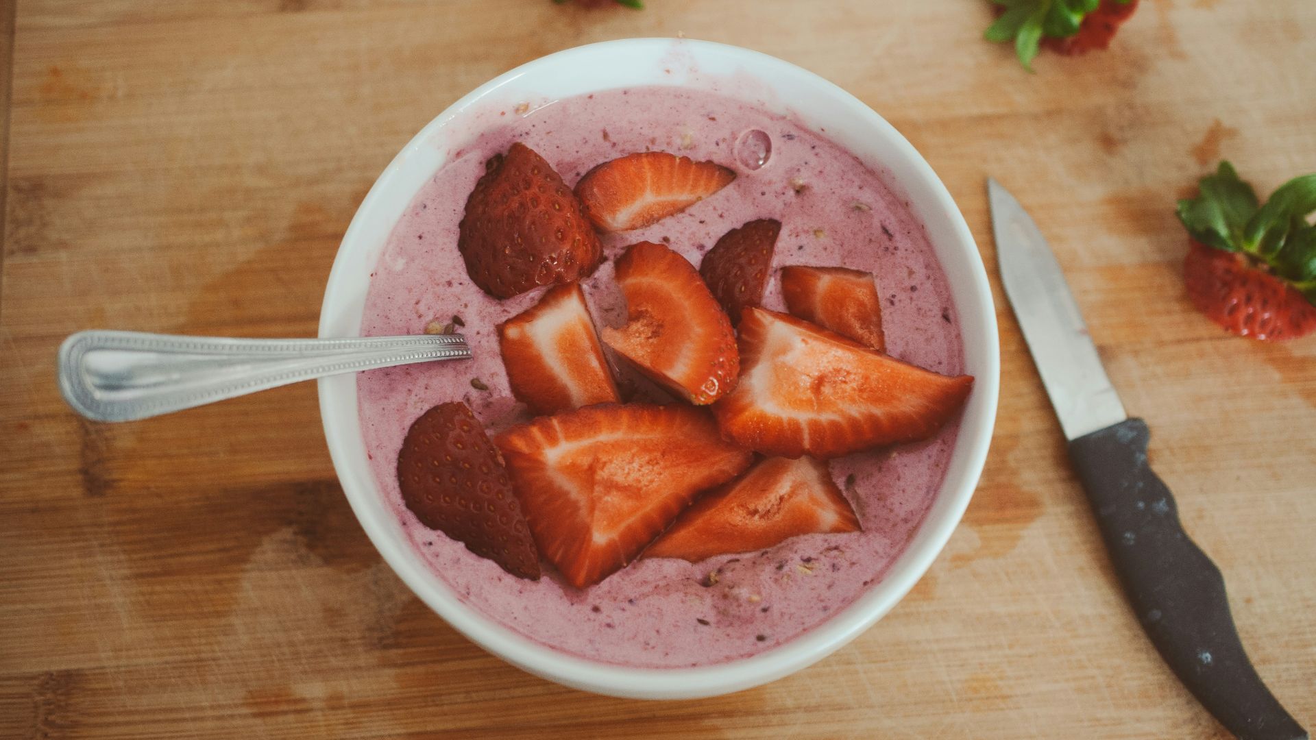 12. Bol de smoothie fraise-chocolat
