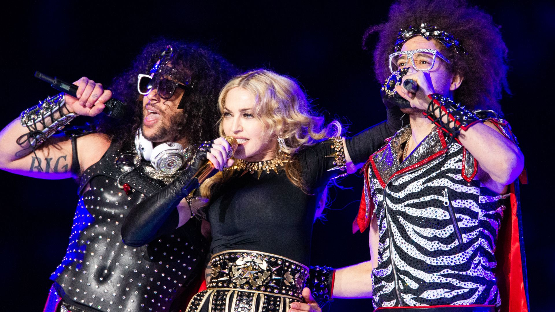 Madonna with Nicki Minaj, M.I.A., CeeLo Green, and LMFAO (2012)