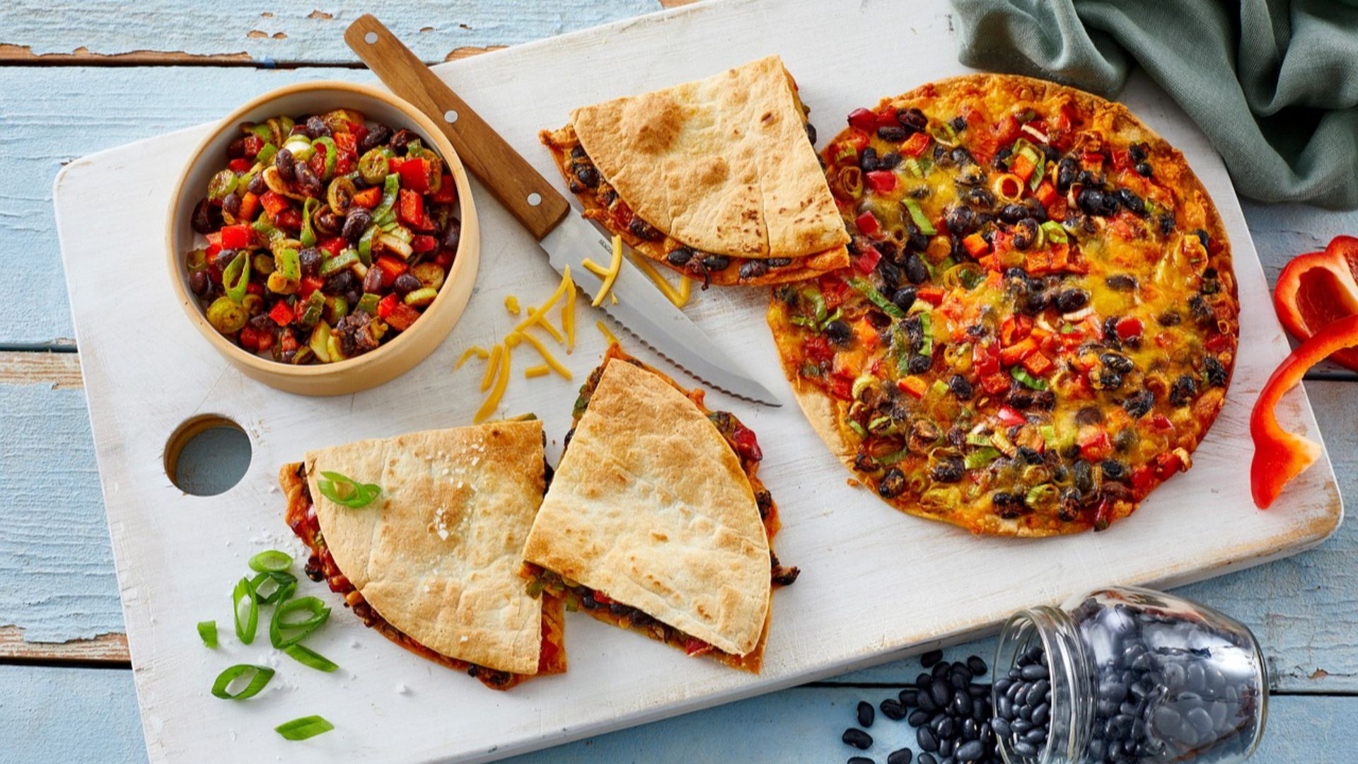 10. Triangles de quesadilla