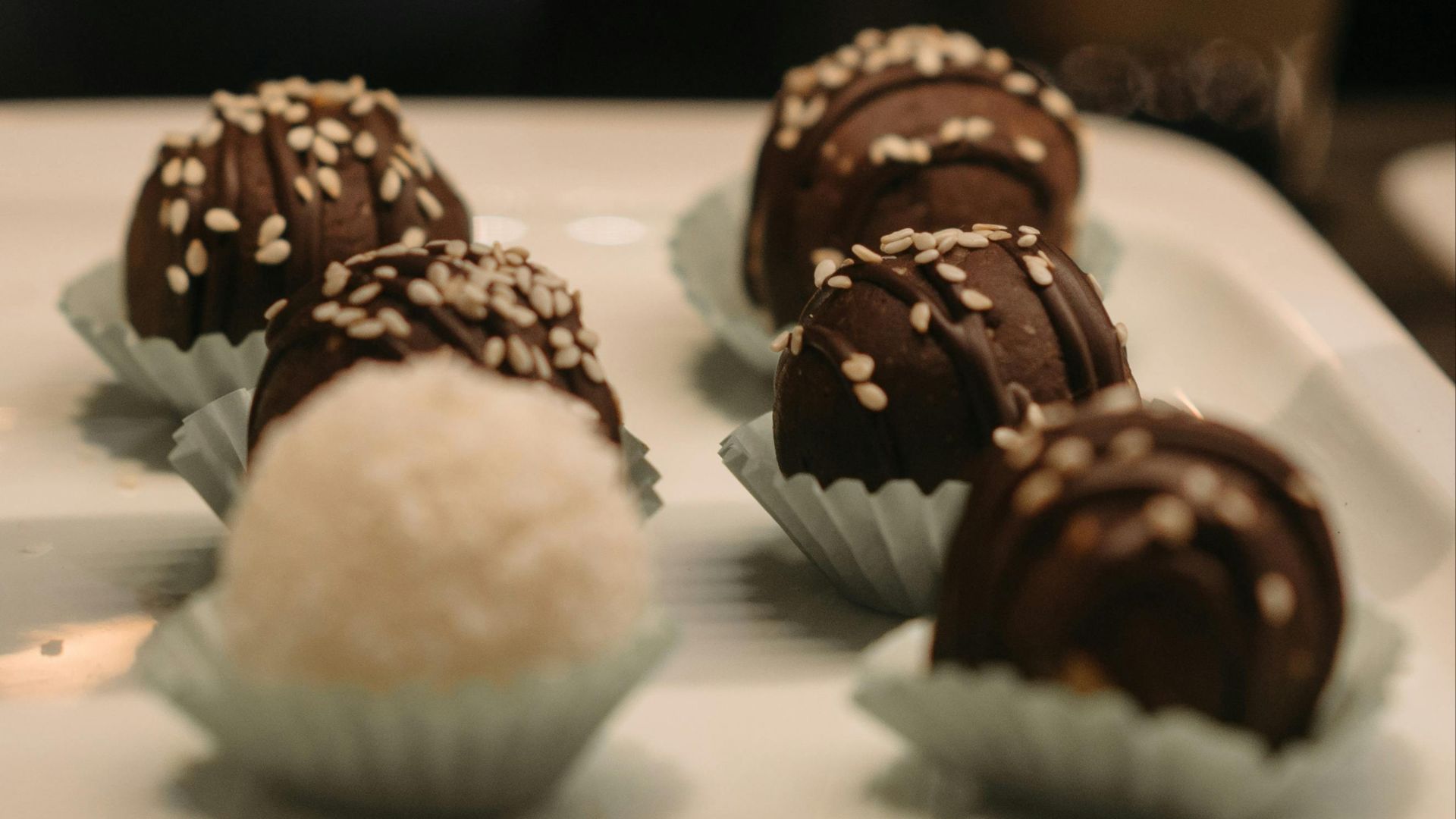 6. Truffes au chocolat noir