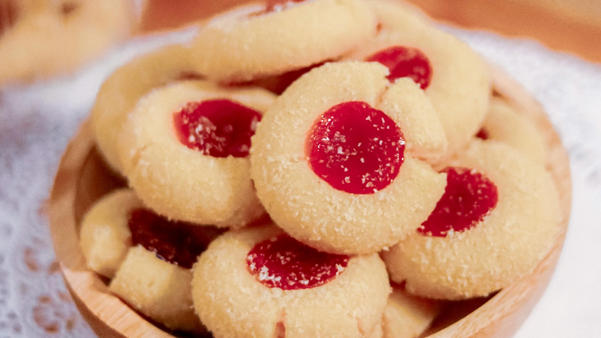 7. Biscuits aux framboises