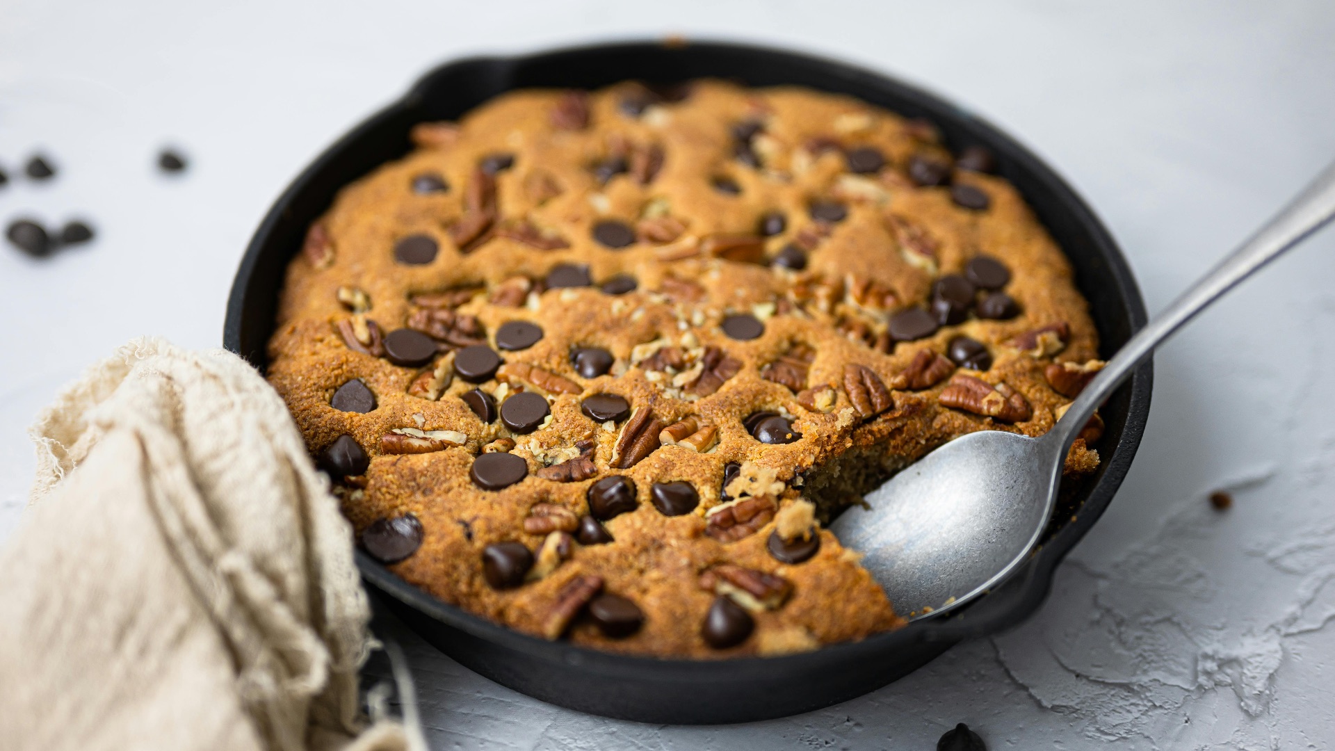 17. Cookie aux pépites de chocolat cuit à la poêle
