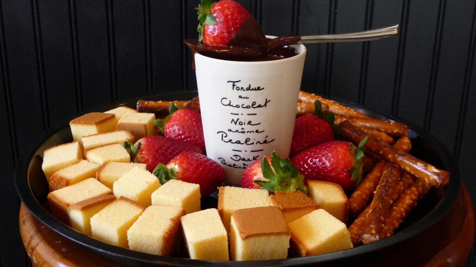 20. Plateau de fondue au chocolat