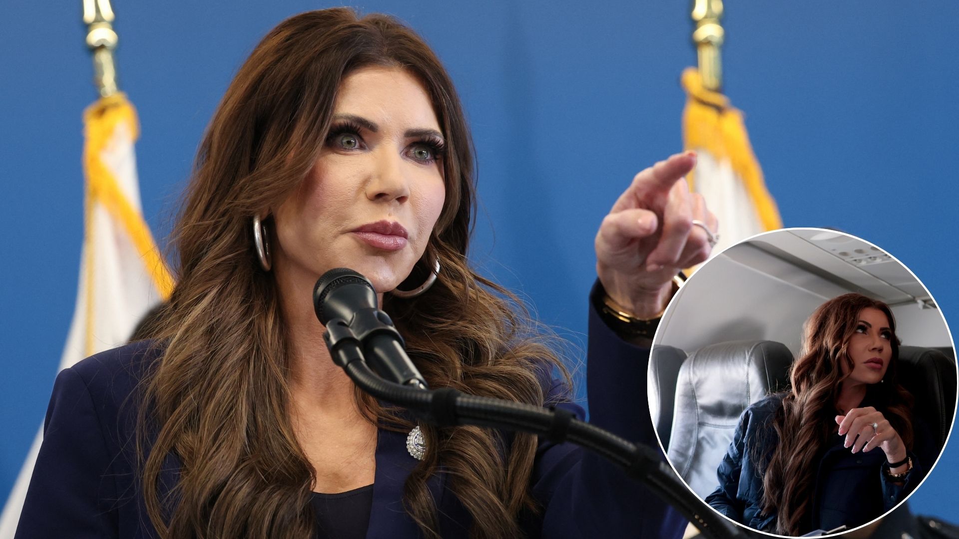Kristi Noem Fires Pilot Mid-Flight Because Her Blanket Was Not In The Plane