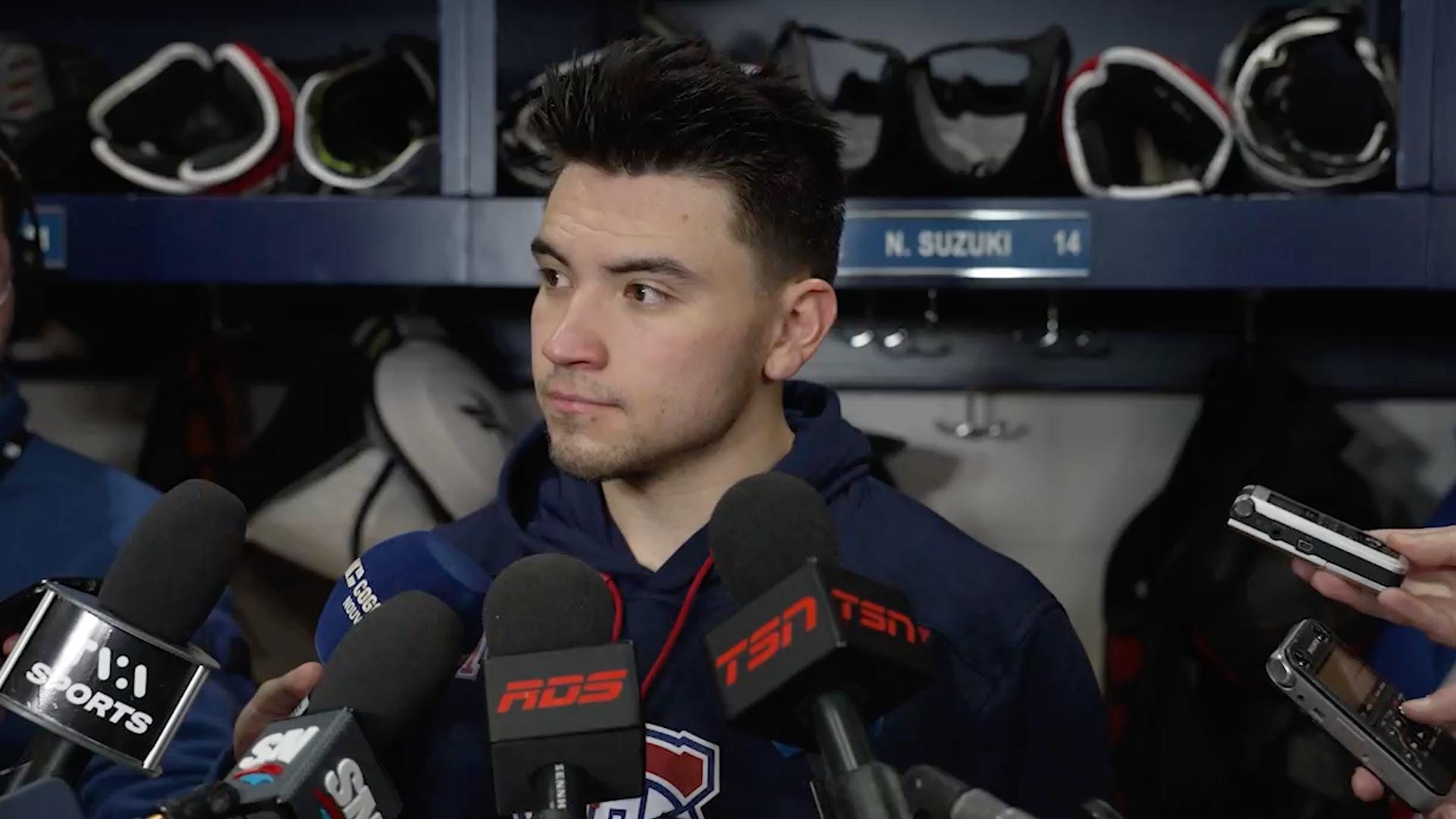 Patrice Bergeron showers Nick Suzuki with praise