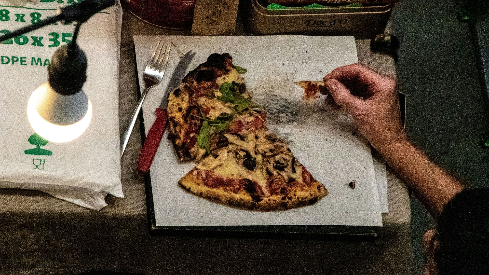 1. La pizza froide