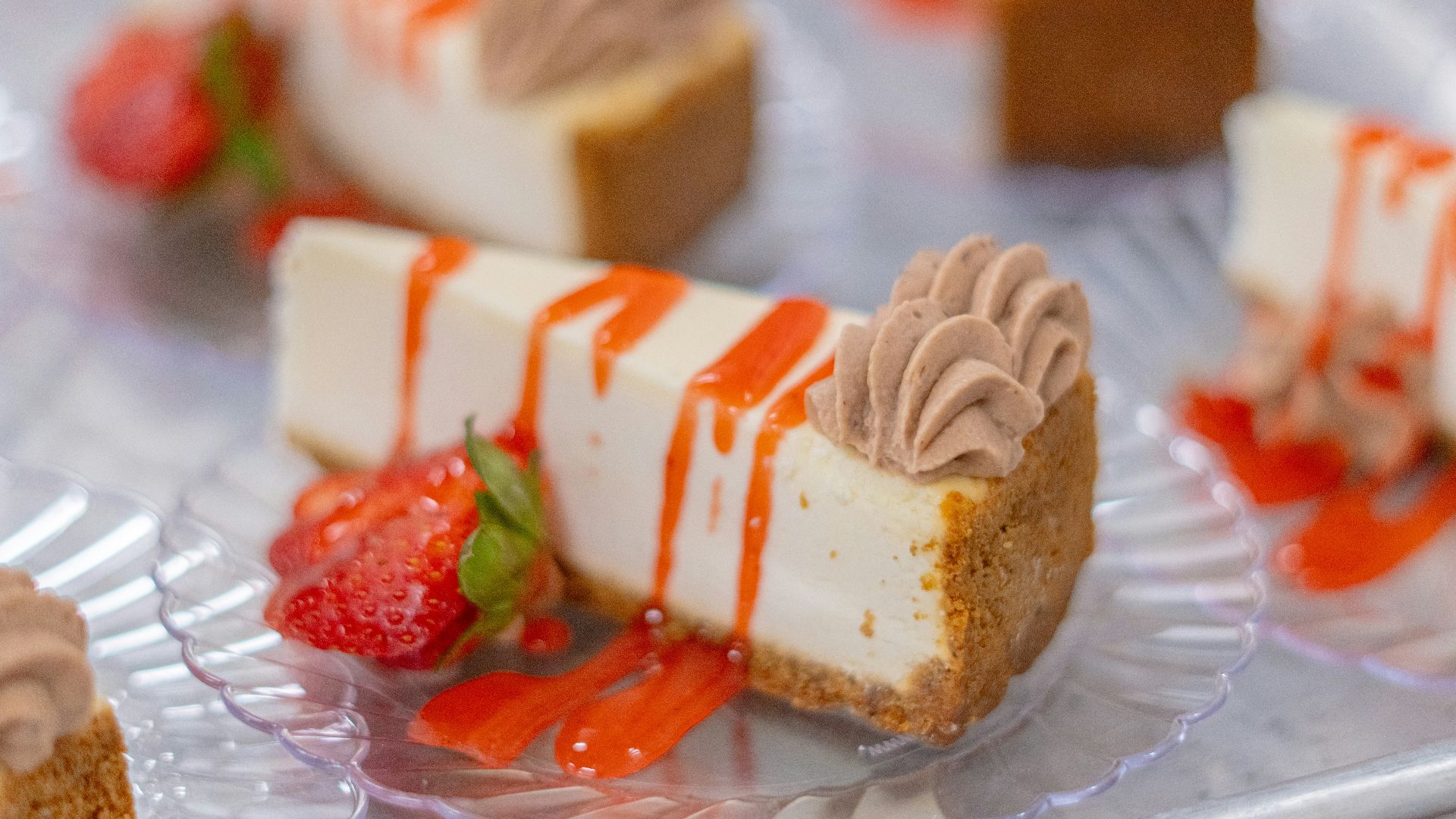 3. Barres au fromage blanc et aux fraises