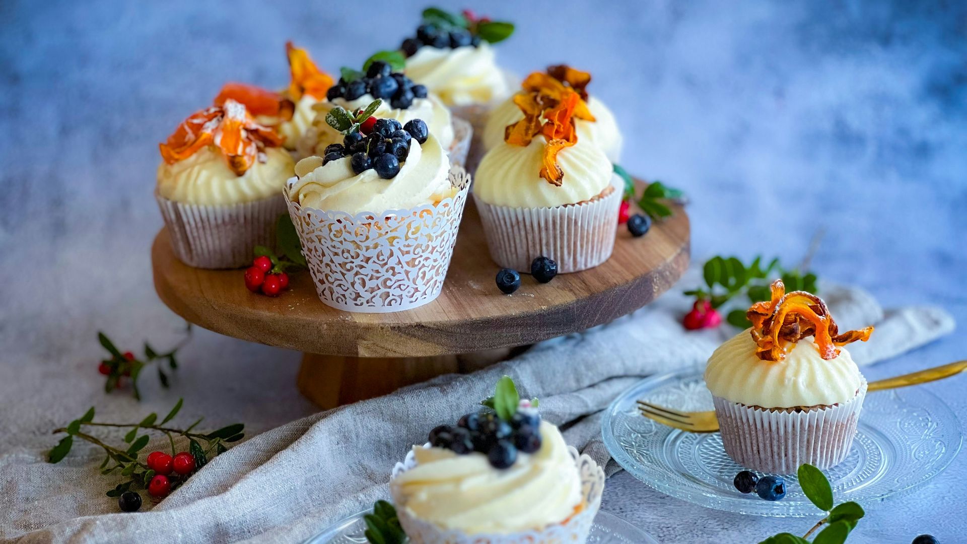 14. Cupcakes au chocolat blanc et à la fraise