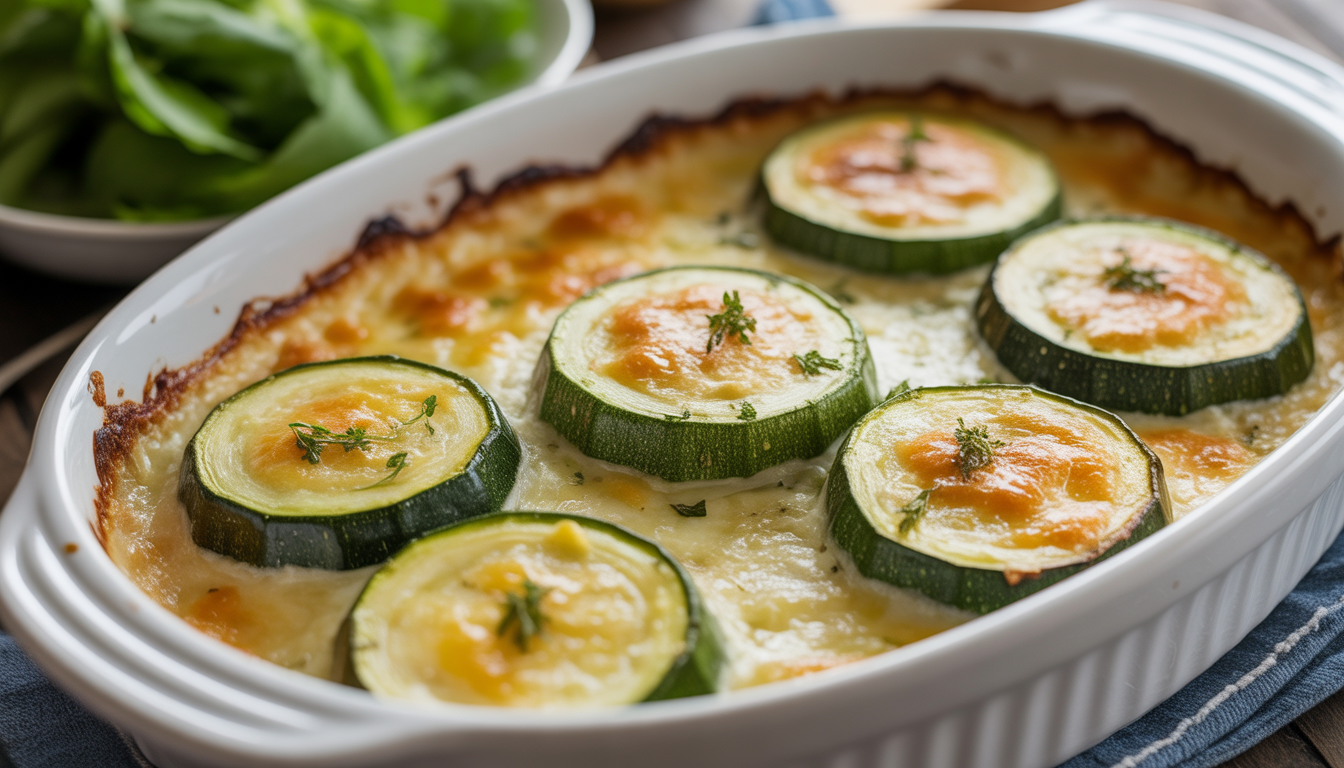 8. Gratin de courgettes et chèvre frais