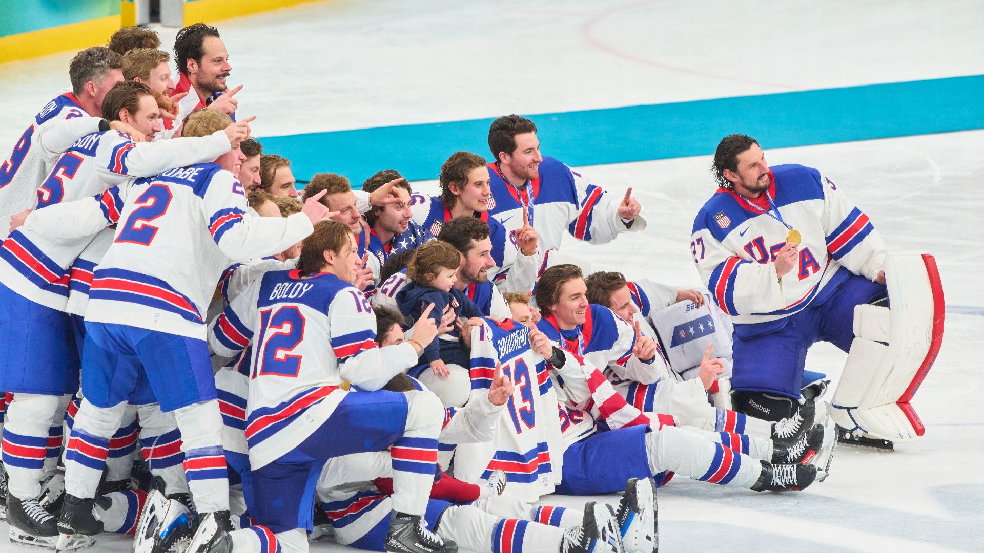 A congratulatory phone call