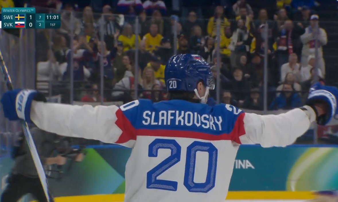 Juraj Slafkovsky could win a second medal in two Olympic Games